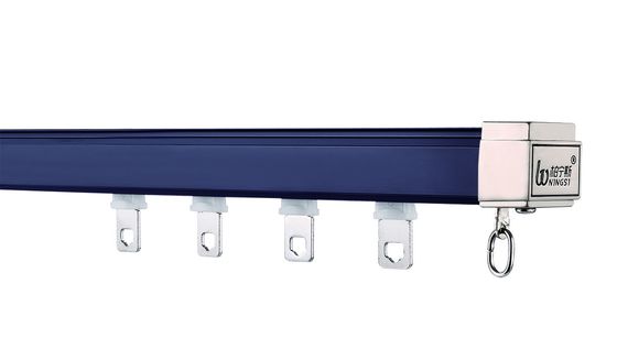 Goede prijs. Het donkerblauwe Stille 6mm Plafond van het het Gordijnspoor van het Hoogtealuminium zet op Online