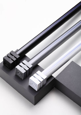 Goede prijs. Thickened mute aluminum alloy bracket side perforated curtain track single pole double pole Online