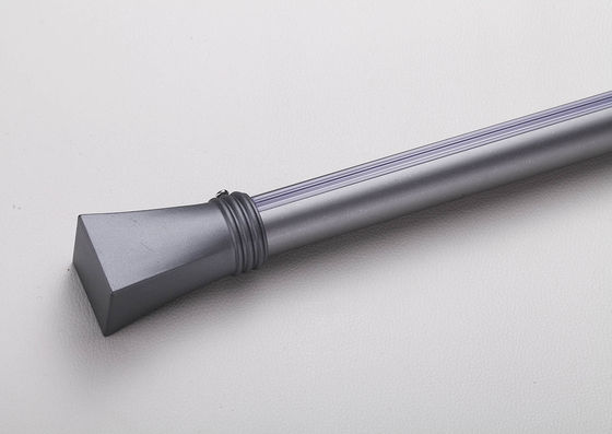 Goede prijs. Thickened aluminum alloy curtain pole octagonal Roman bar track double bar top mounting side mounting ring plug bracket Online