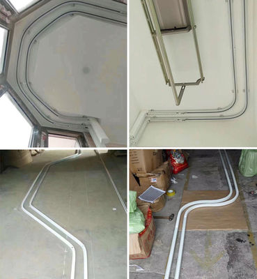 Goede prijs. Super Stille Elektrische 16mm Diameter 4m het Lengte Gebogen Spoor van het Plafondgordijn Online